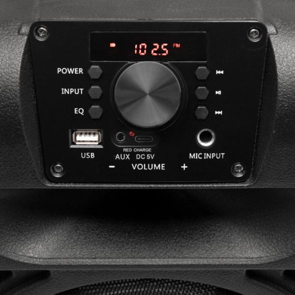 Alternative view of Boxa Party, 20 cm, acumulator, BT, LED PAR20BTC