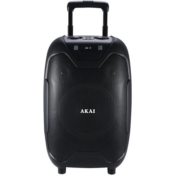 Boxa portabila Akai ABTS-X10 Plus, 50 W, Bluetooth, USB, FM Radio, Microfon inclus, Negru