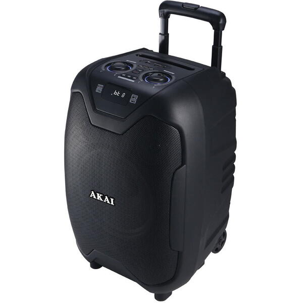 Alternative view of Boxa portabila Akai ABTS-X10 Plus, 50 W, Bluetooth, USB, FM Radio, Microfon inclus, Negru