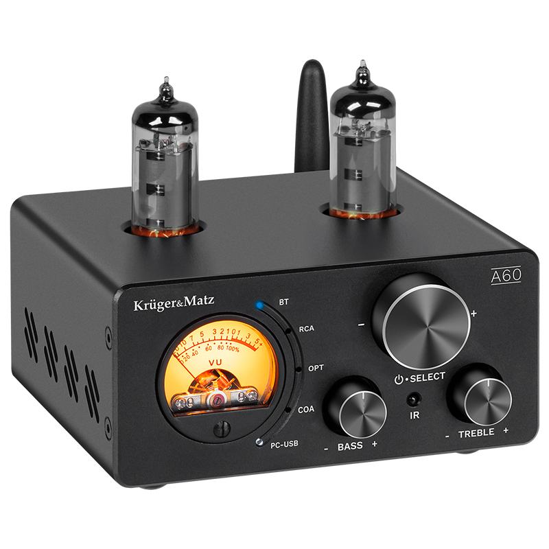 AMPLIFICATOR STEREO LAMPI 6K4 2X100W A60 KRUGER&MATZ - imagine 2