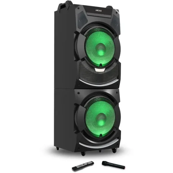 boxa activa akai dj s5h bluetooth 400w negru